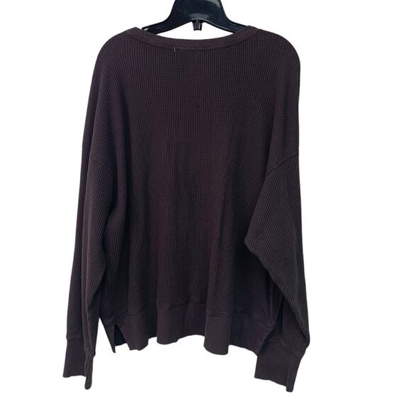 NWT New Offline By Aerie Womens Medium Long Sleeve Waffled Athletic Top - Picture 3 of 5